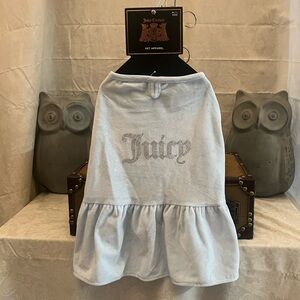 ⚡️Juicy Couture Velour Dog Dress - Sky Blue (Medium/Large)